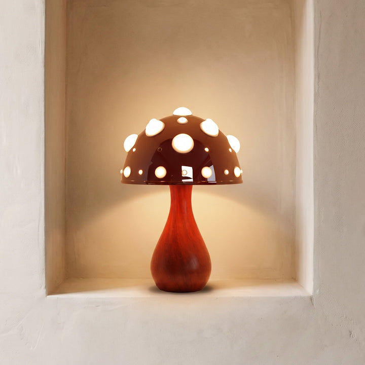 Designer Pilz-Tischlampe