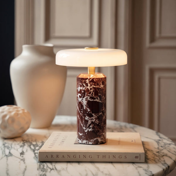 Marble Glass Table Lamp